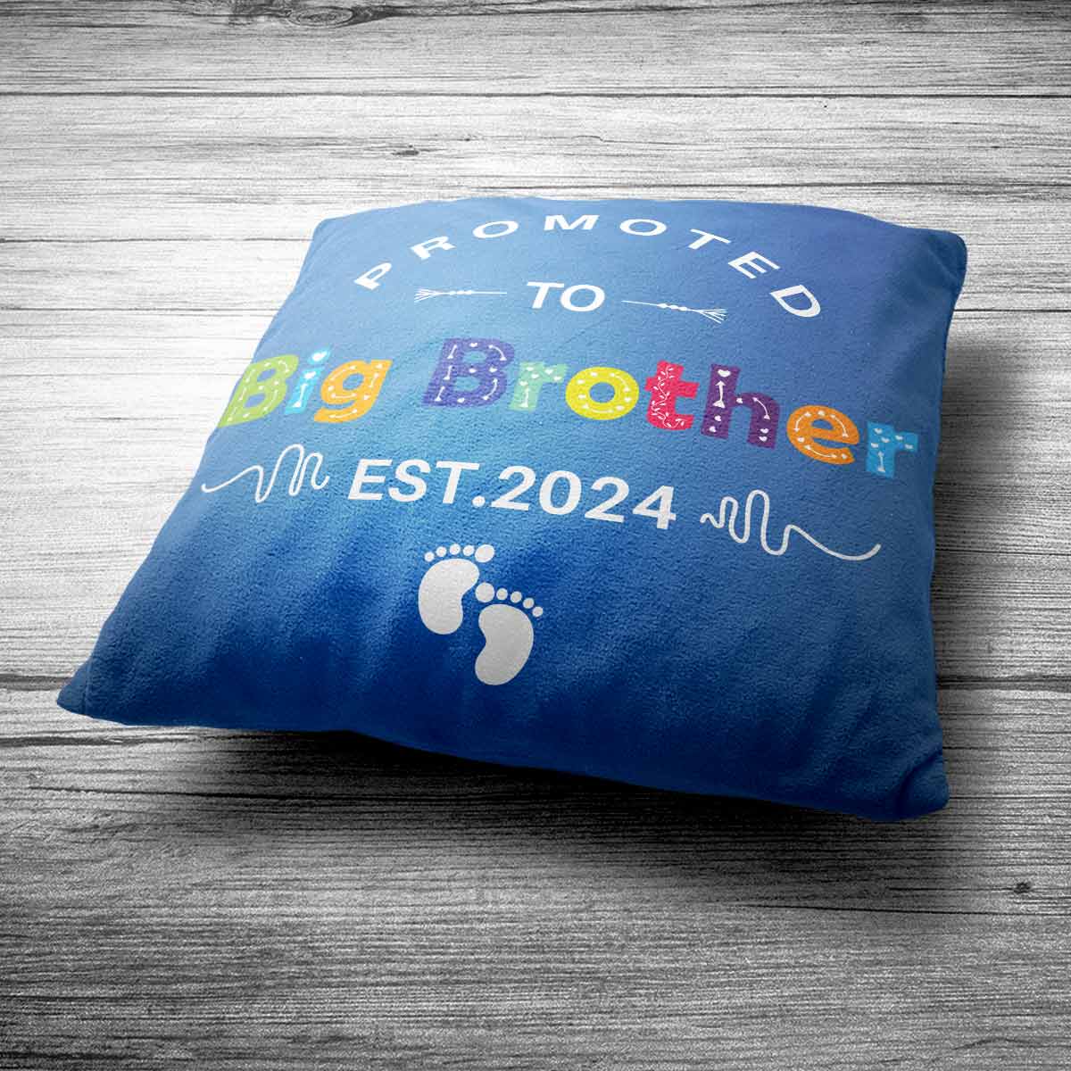 Personalised Promoted to Big Brother Cushion