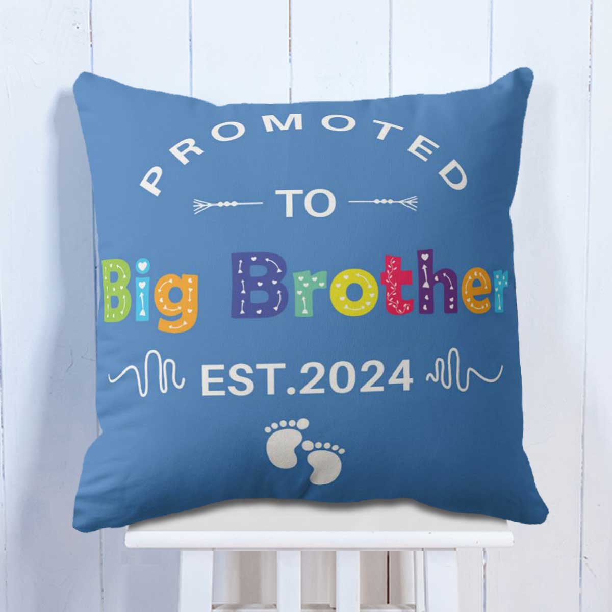 Personalised Promoted to Big Brother Cushion