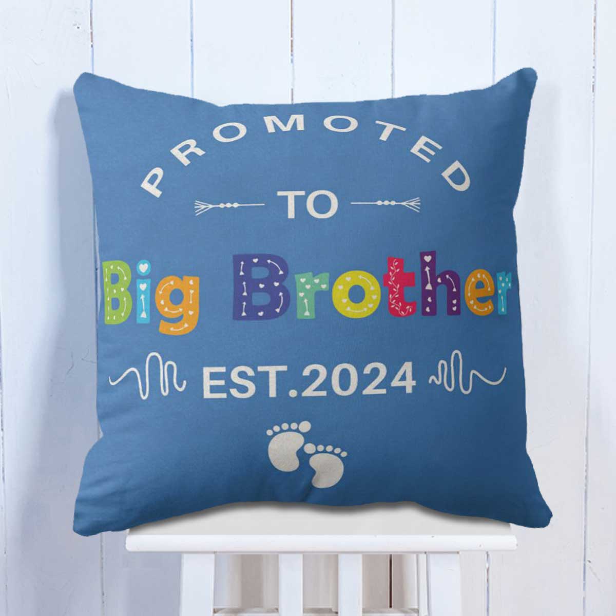 Personalised Promoted to Big Brother Cushion