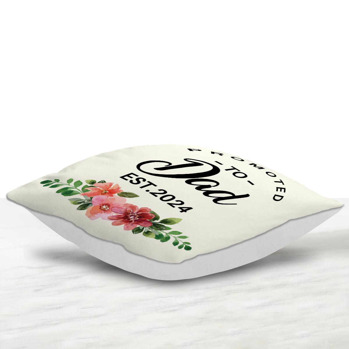 Customized Promoted To Dad Cushion Gift For Father's Day 2