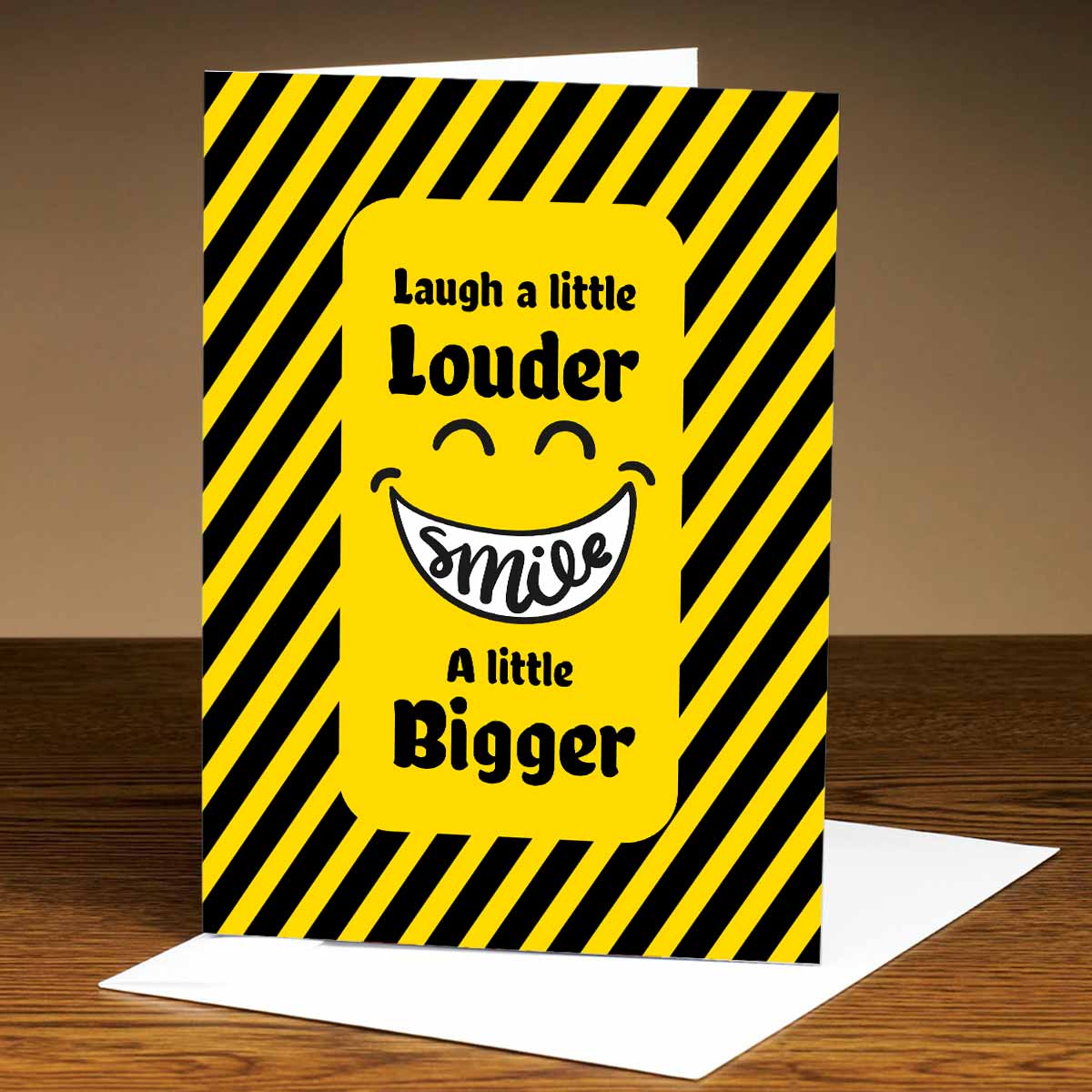 Personalised Smile Good Luck Thank You Card-1