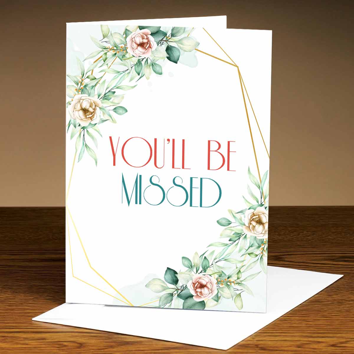 Personalised You'll Be Missed Card