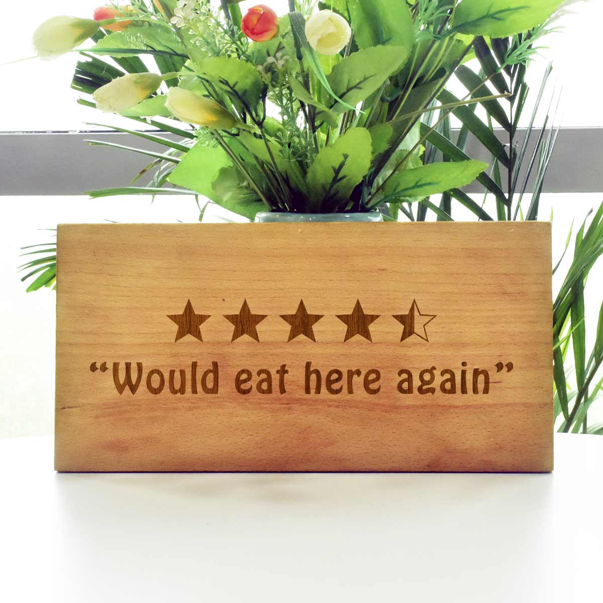 Would eat here again Door Sign