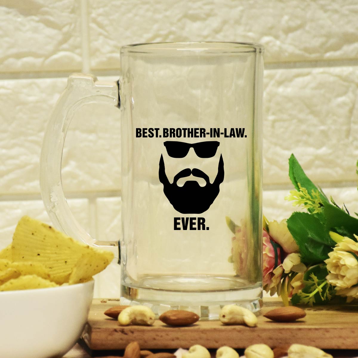 Best Brother In Law Ever Frosted Beer Mug