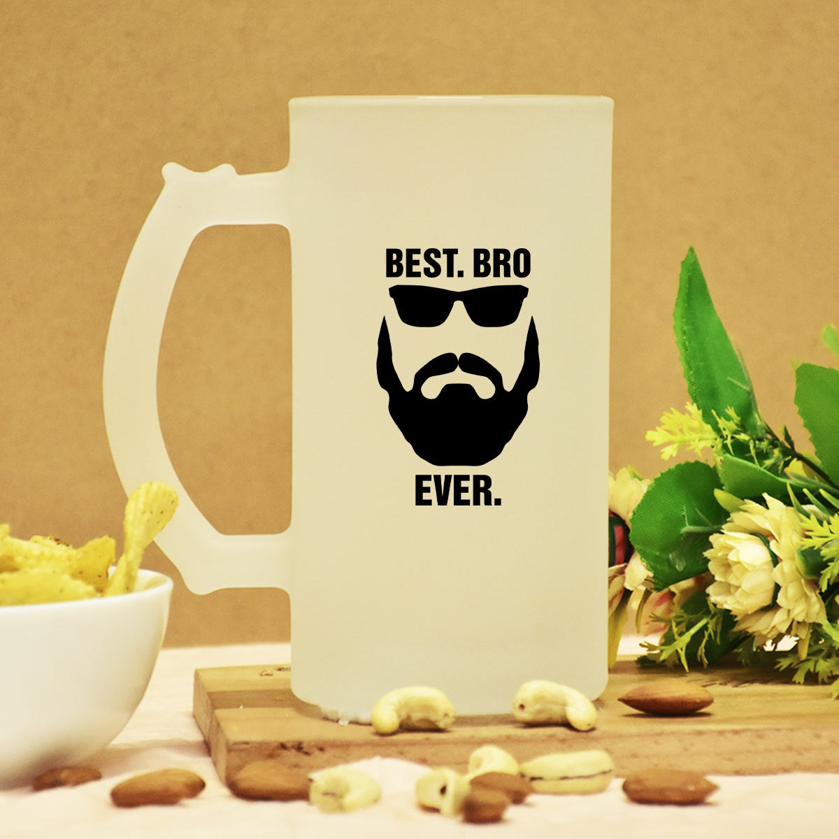Best Bro Ever Frosted Beer Mug