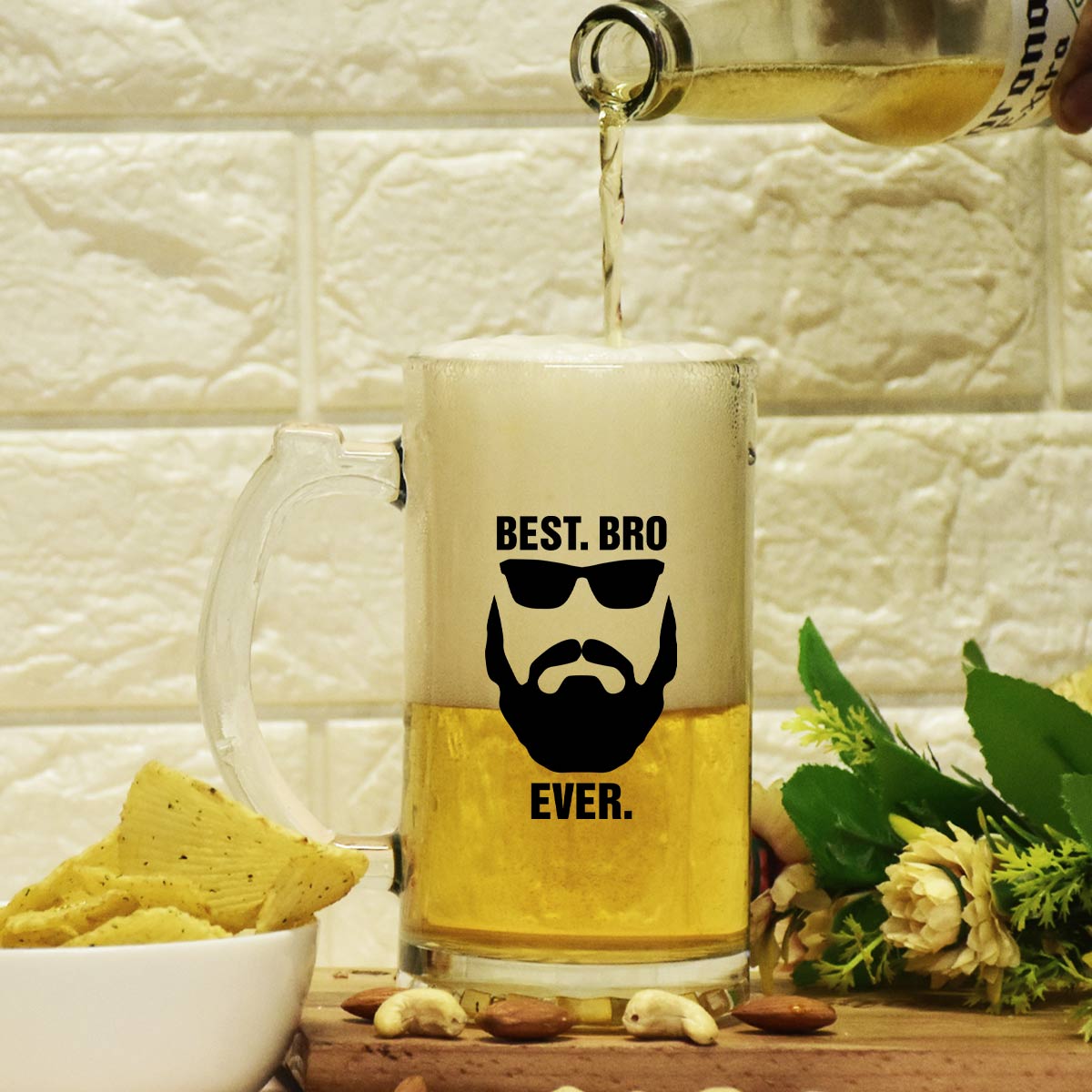 Best Bro Ever Frosted Beer Mug