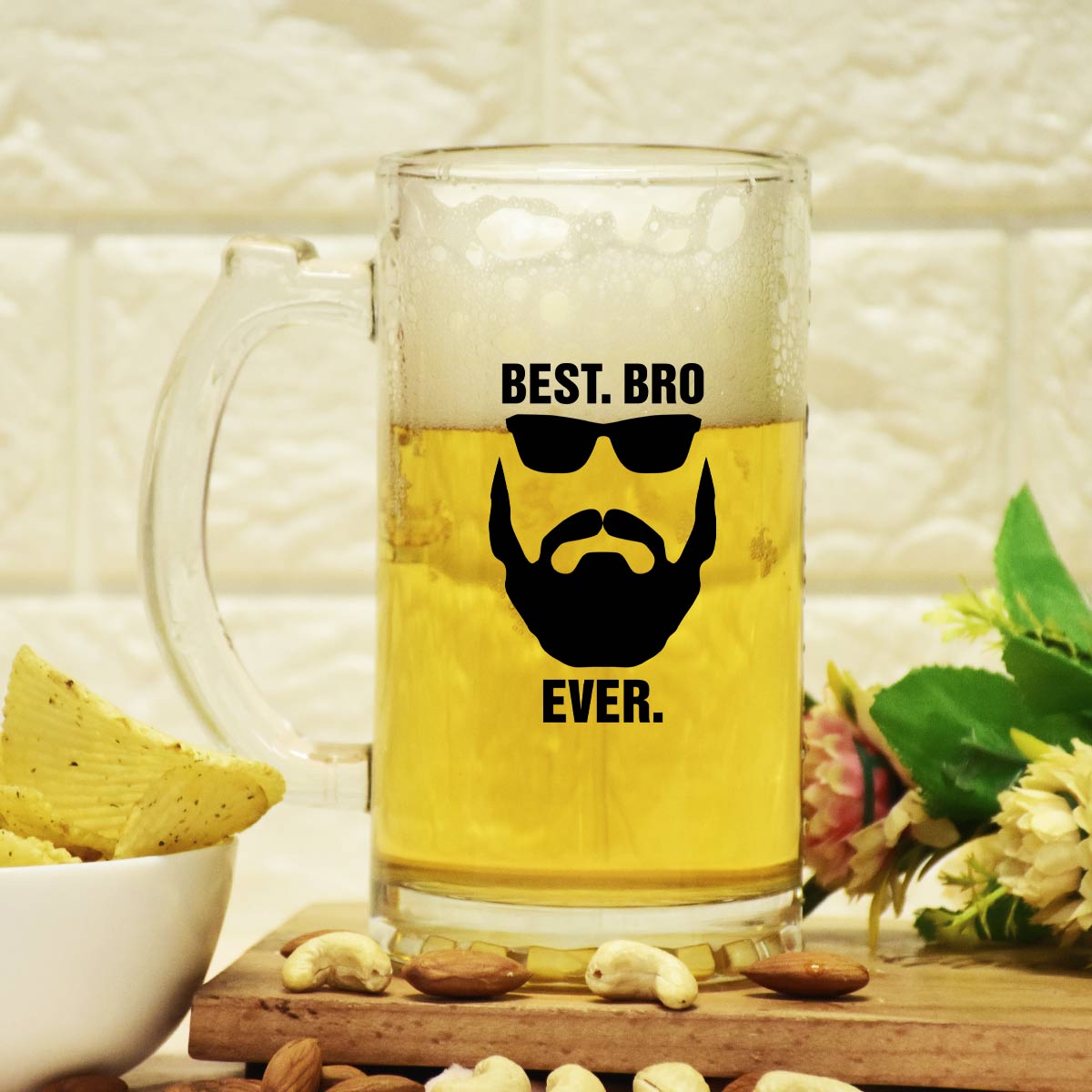 Best Bro Ever Frosted Beer Mug