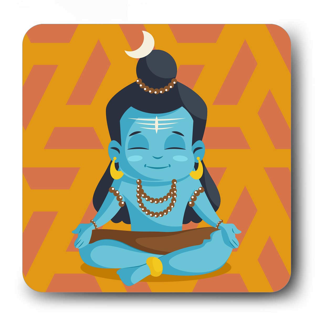 Meditating Shiva Fridge Magnet-1