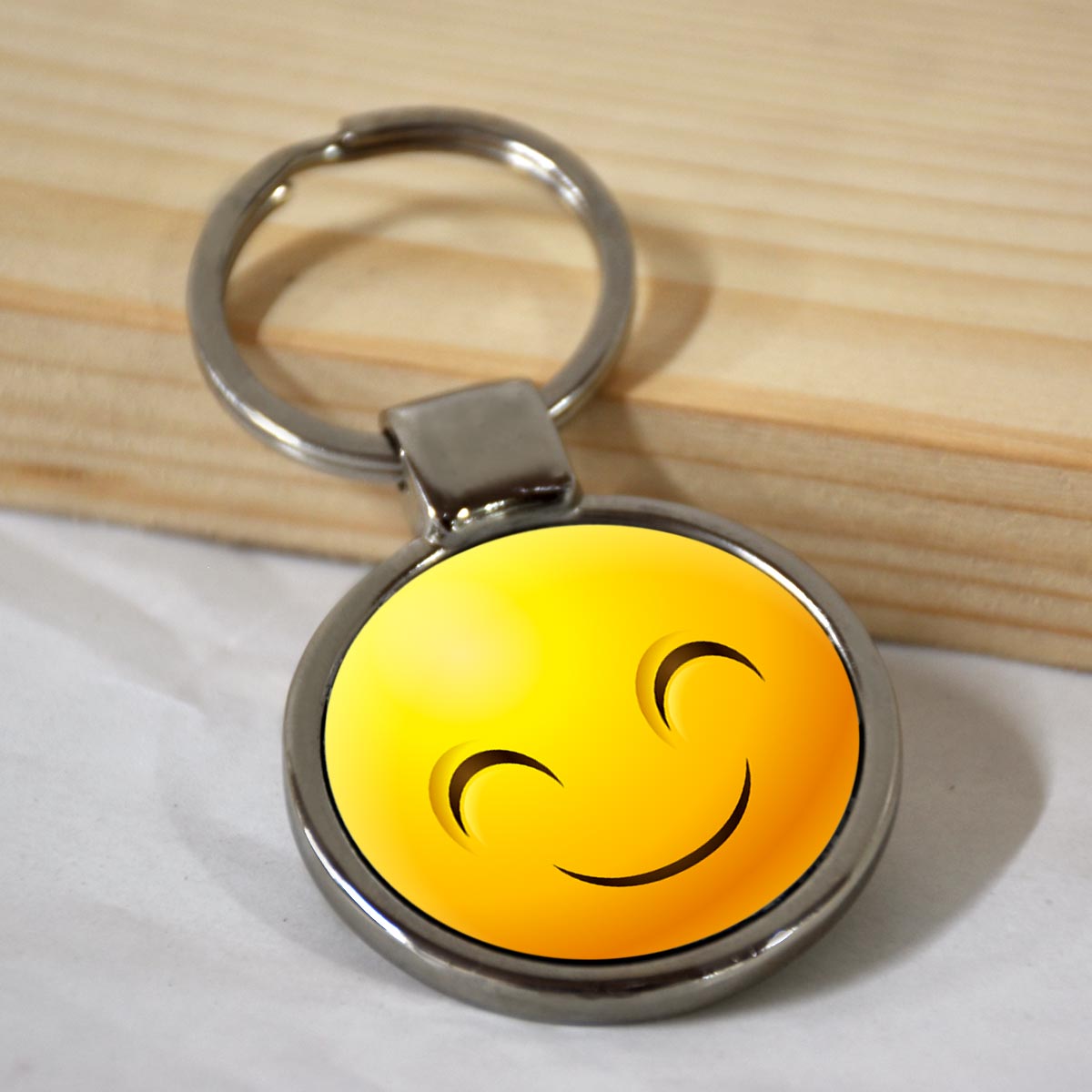 Emoji Smiley Metal Keychains-18