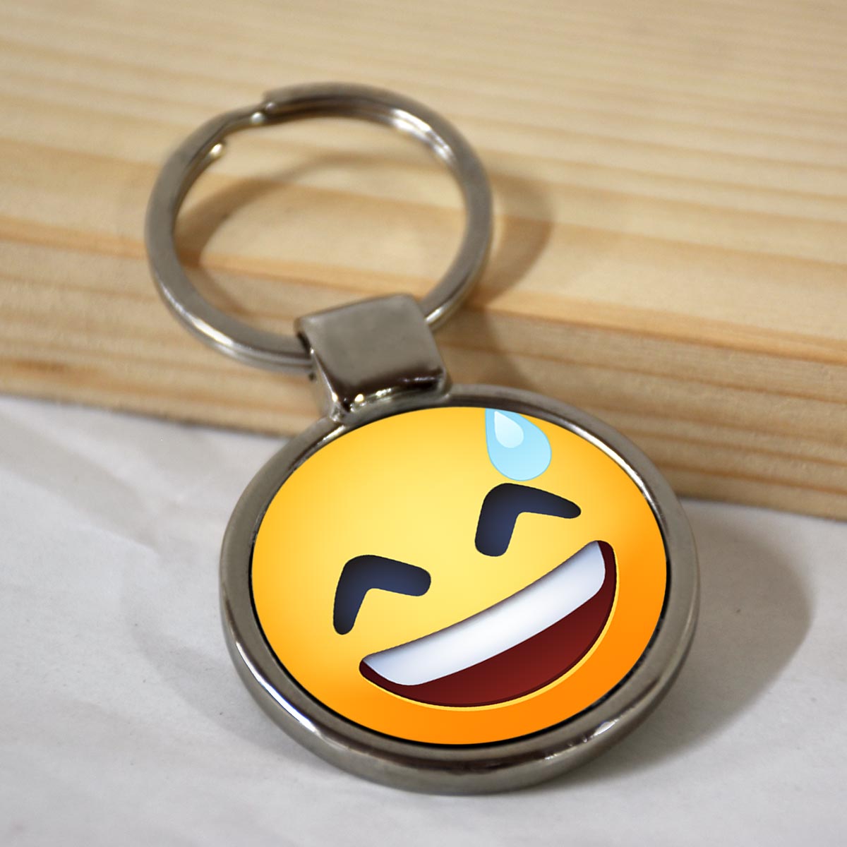 Emoji Smiley Metal Keychains-19