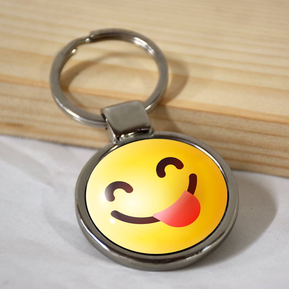 Emoji Smiley Metal Keychains-20