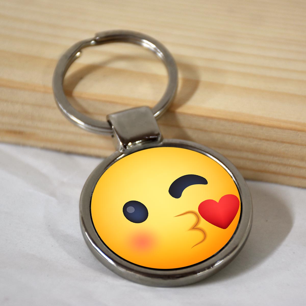 Emoji Smiley Metal Keychains-21