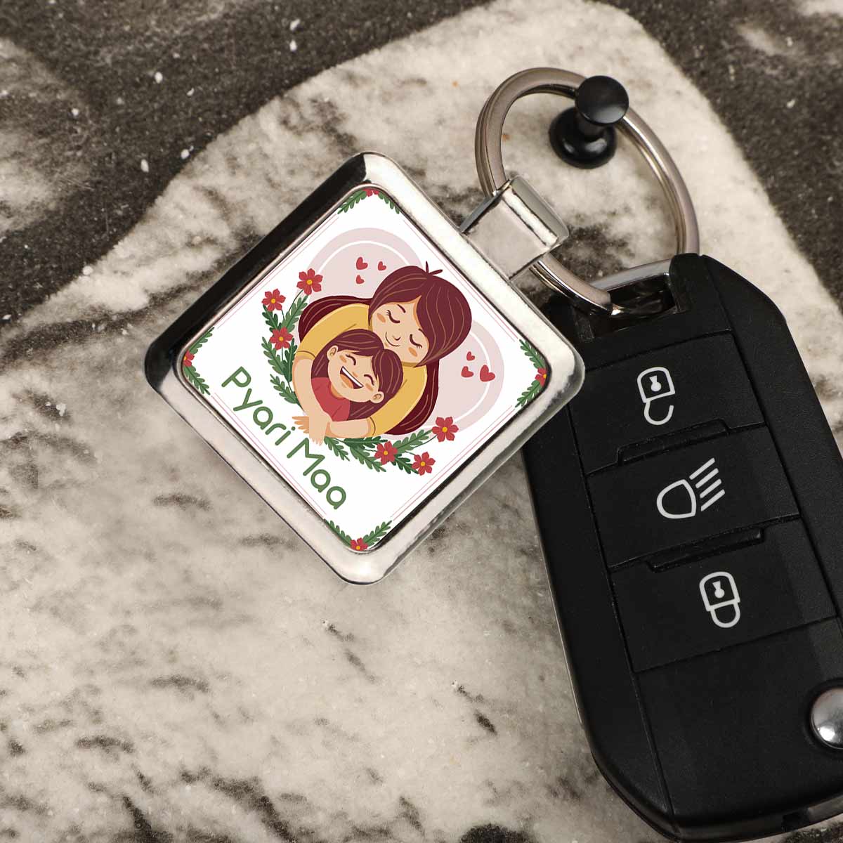 Pyari Maa Metal Keychain Gift For Mother's Day 10