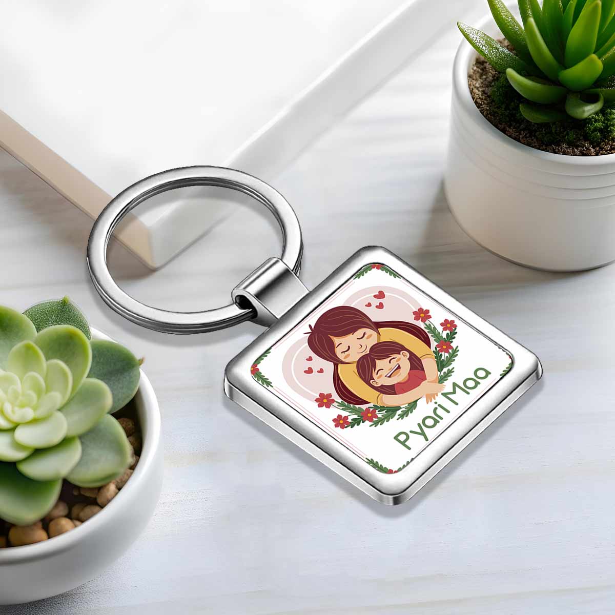 Pyari Maa Metal Keychain Gift For Mother's Day 6