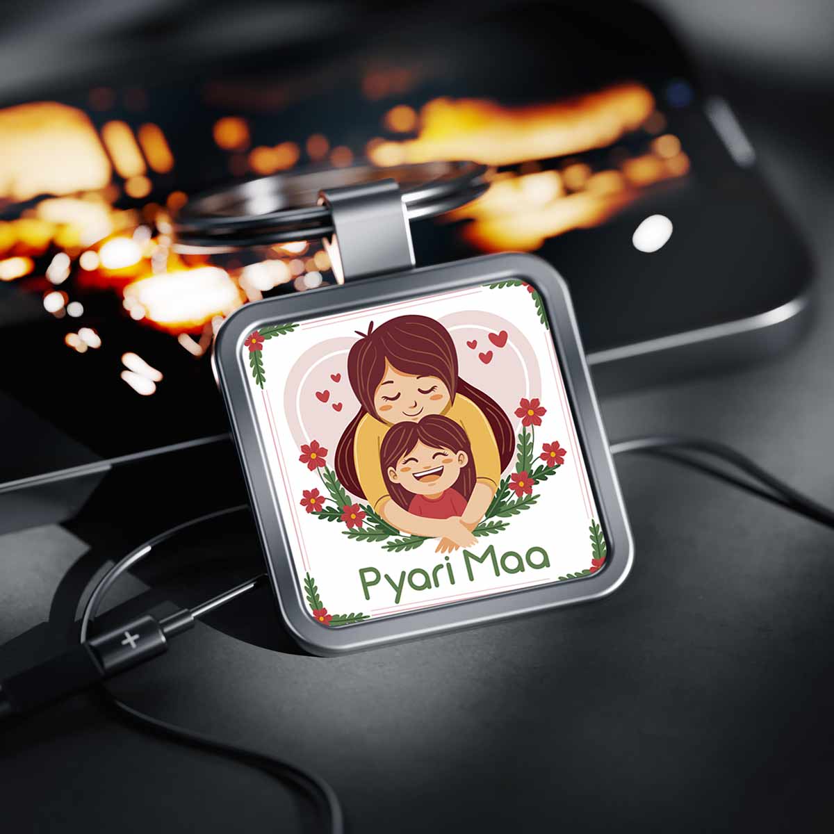 Pyari Maa Metal Keychain Gift For Mother's Day 7