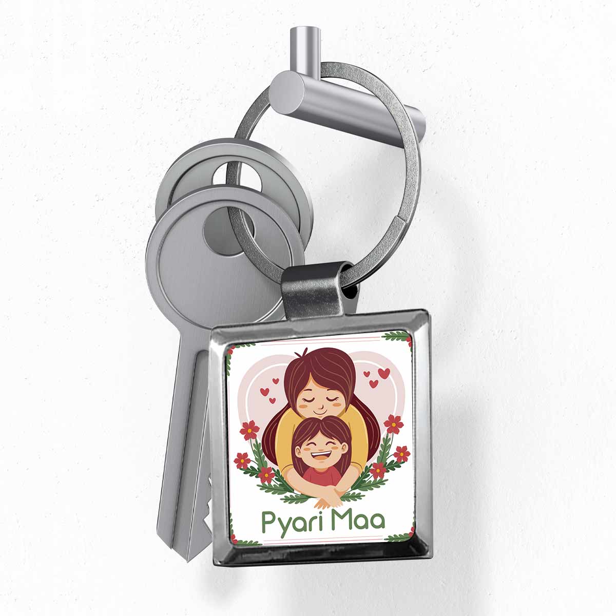 Pyari Maa Metal Keychain Gift For Mother's Day 8