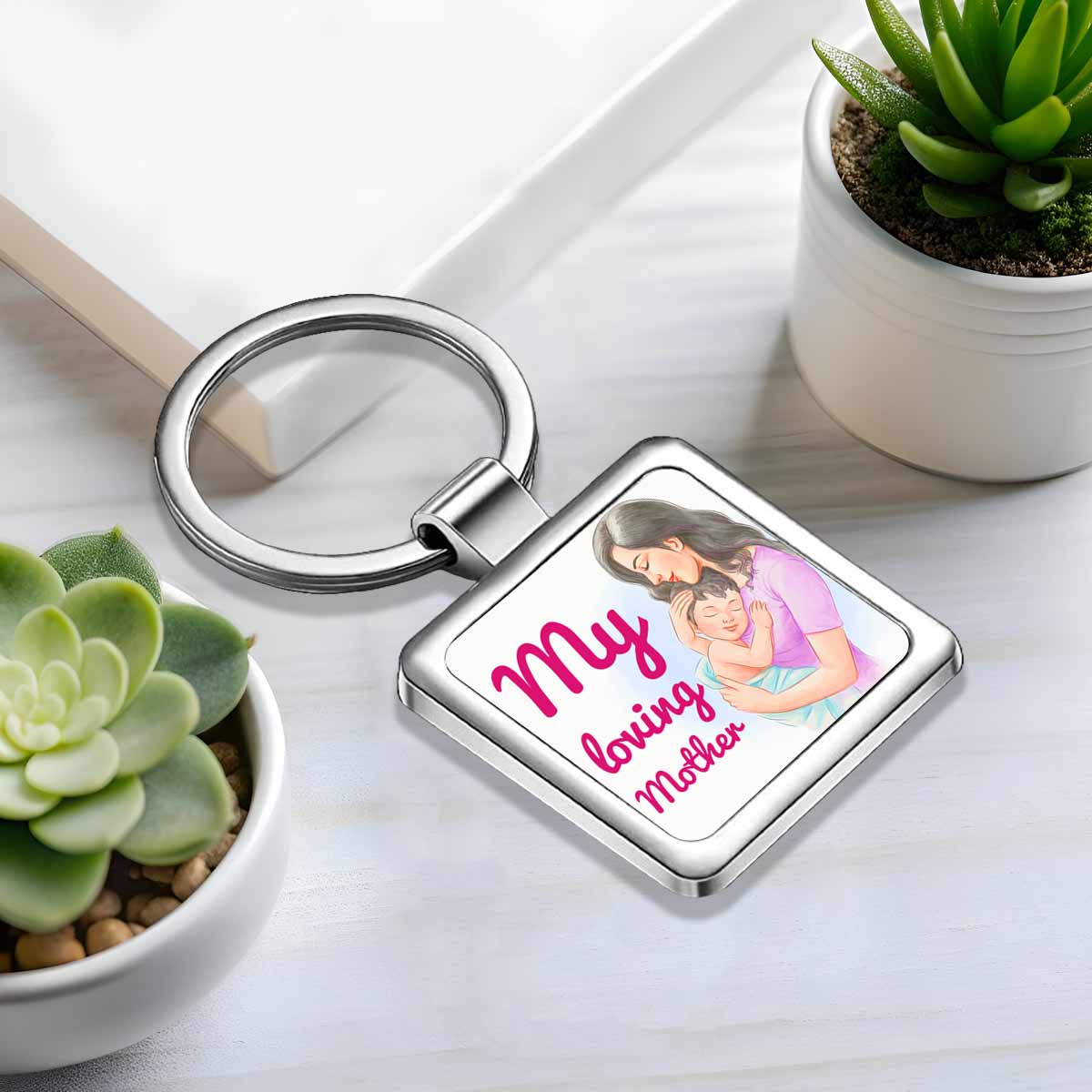 My Loving Mother Metal Keychain Gift For Mom 6