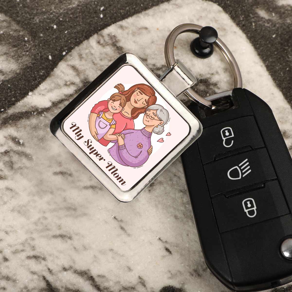 My Super Mom Metal Keychain Gift For Mother's Day 10