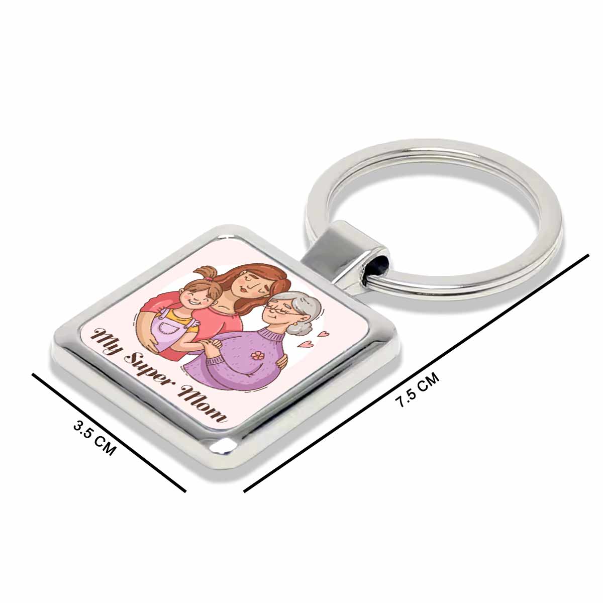 My Super Mom Metal Keychain Gift For Mother's Day 9