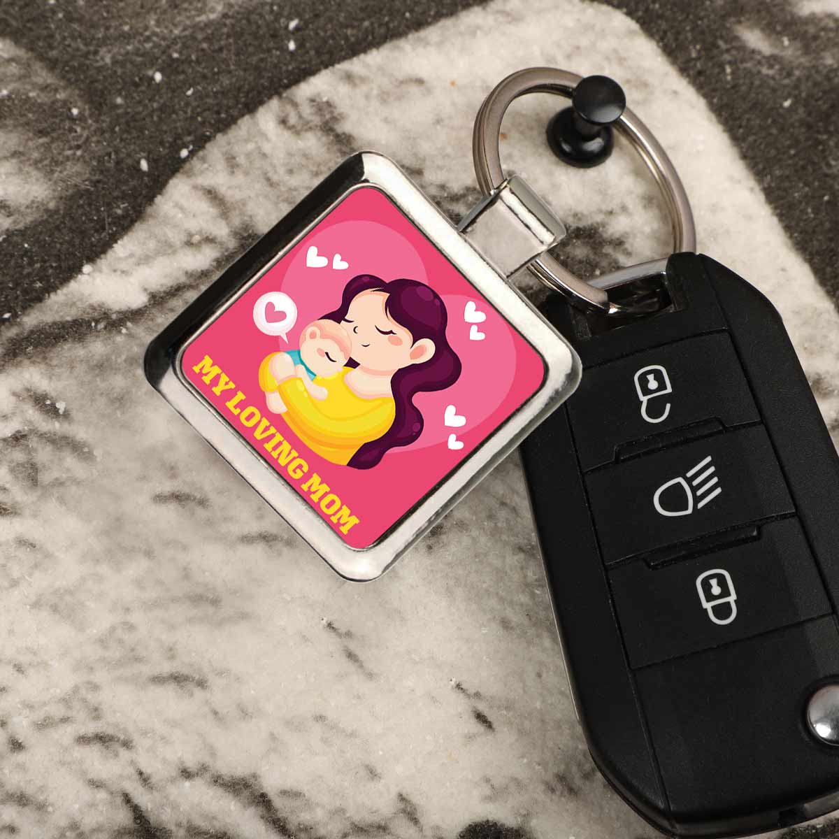 My Loving Mom Metal Keychain Gift For Mother's Day 11