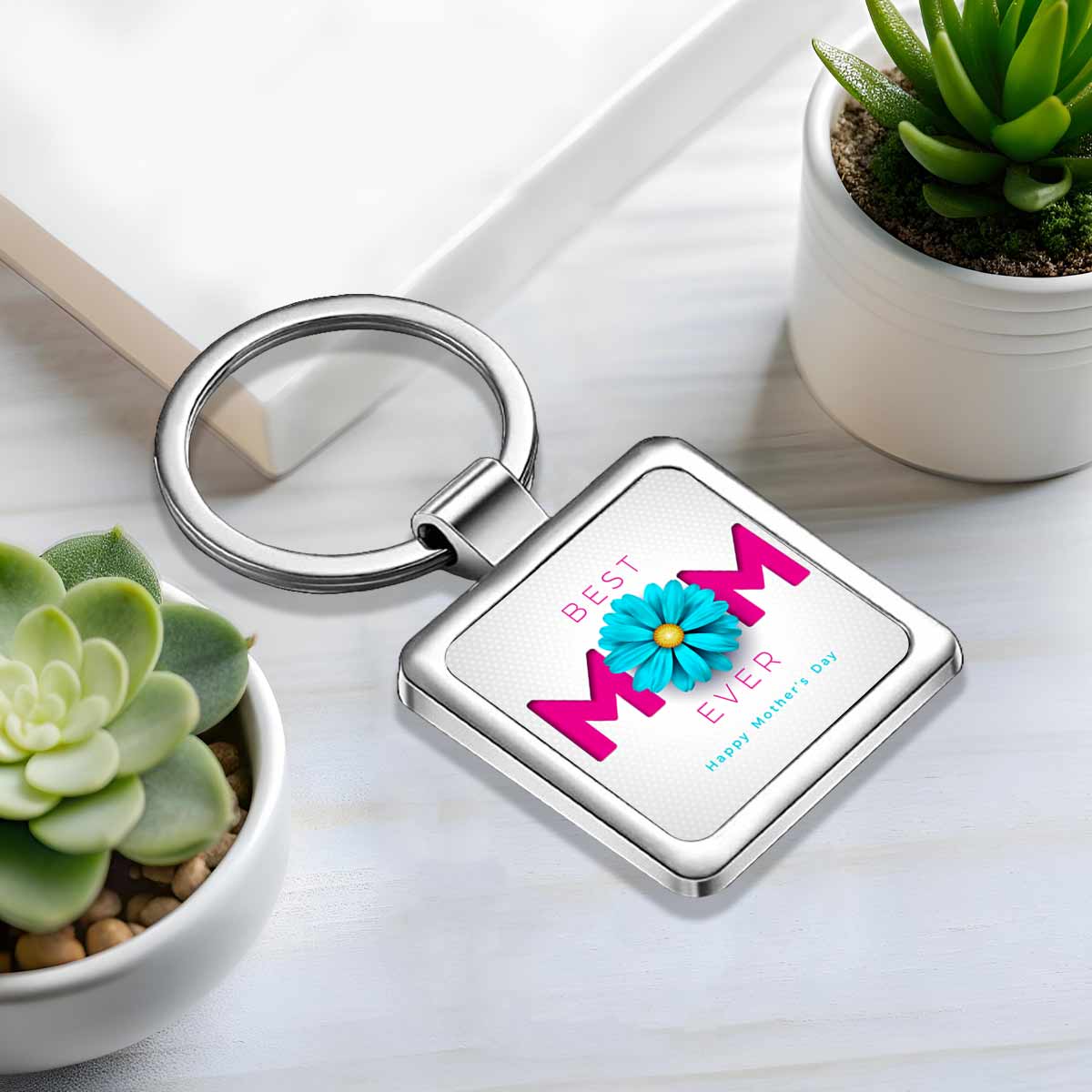 Best Mom Ever Metal Keychain Gift For Mother's Day 7