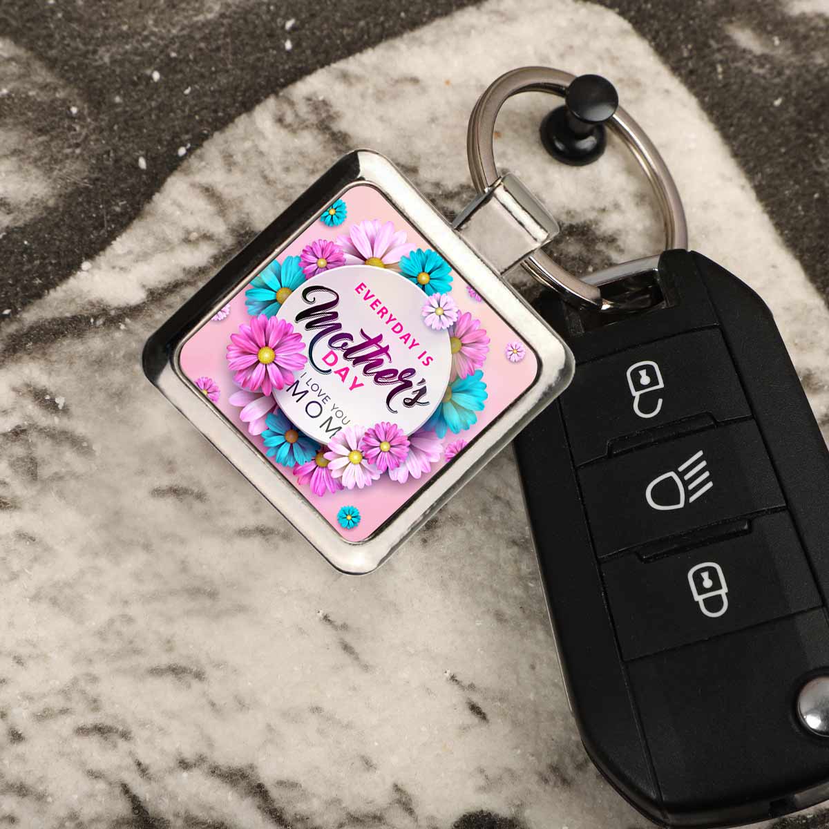 Everyday Is Mother's Day Square Metal Keychain Gift For Mom 5