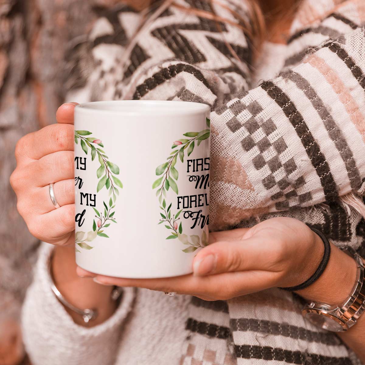 Mother Forever Friend Ceramic Coffee Mug Gift For Mother' Day