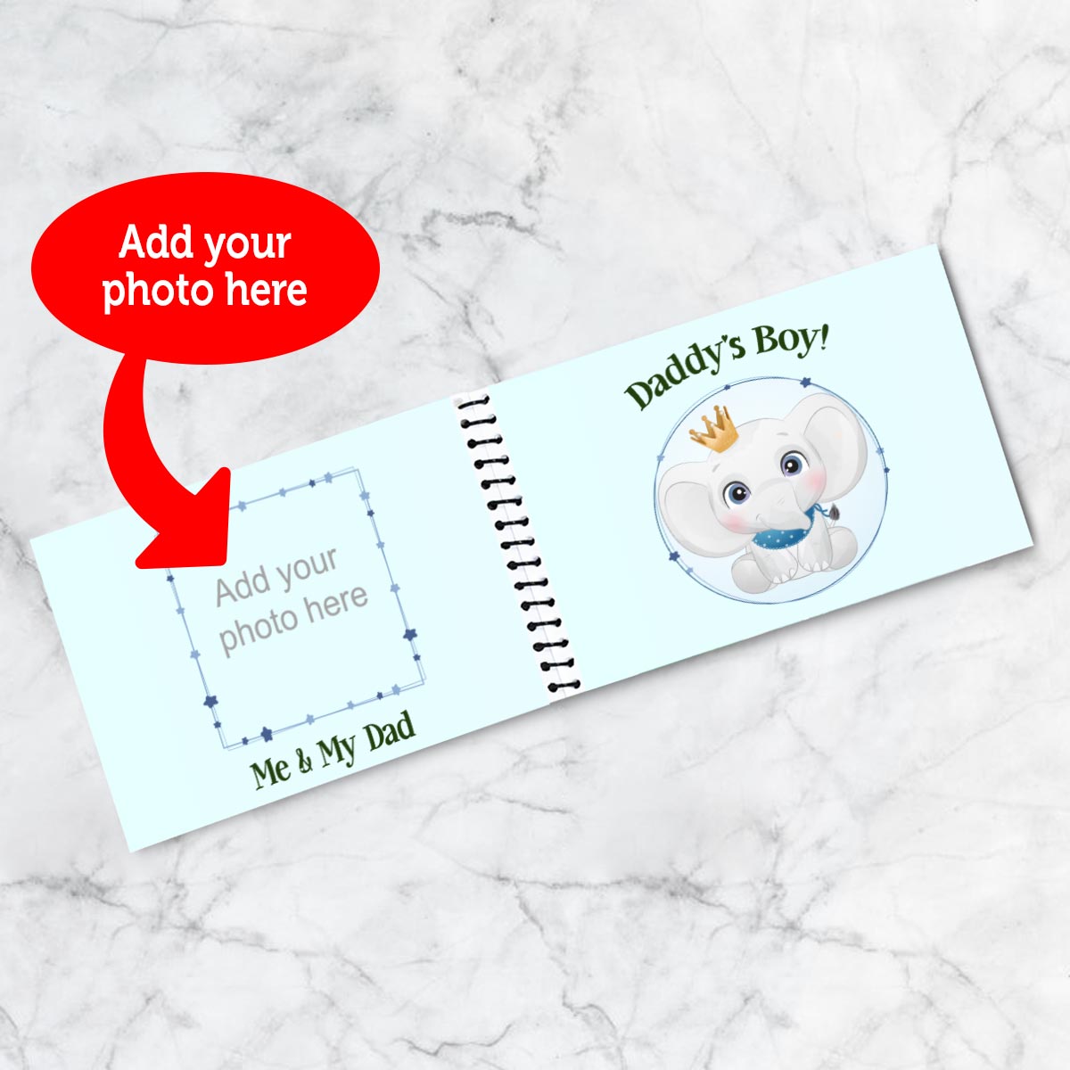 Customized "I Am Daddy's Boy" Dad Book Gift For Father's Day 15