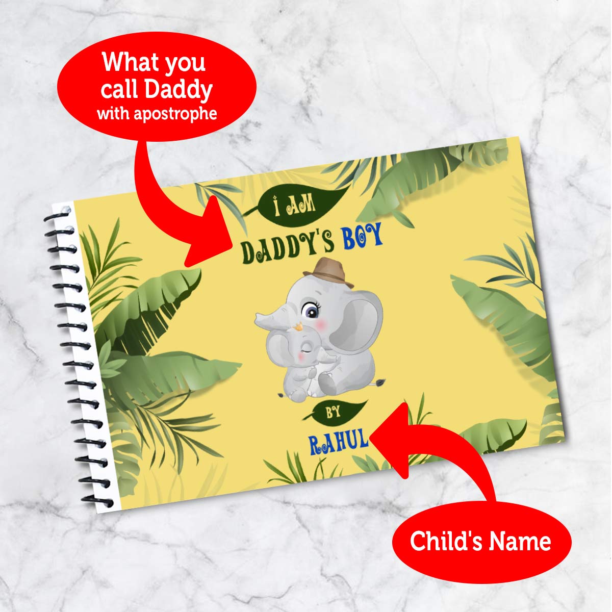 Customized "I Am Daddy's Boy" Dad Book Gift For Father's Day 1