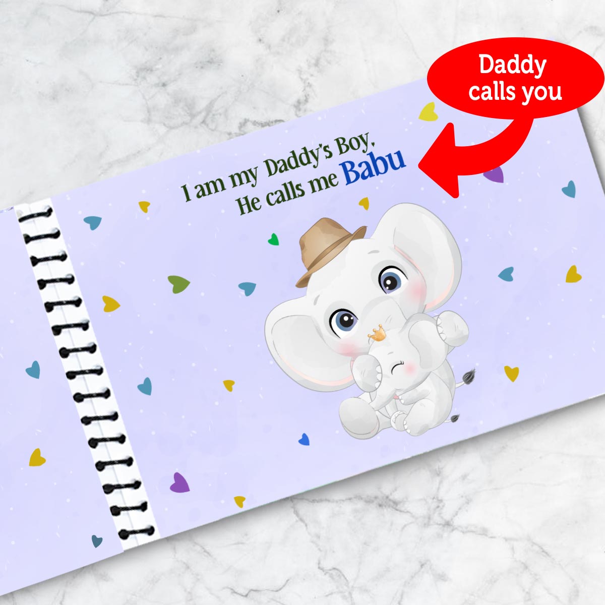Customized "I Am Daddy's Boy" Dad Book Gift For Father's Day 5