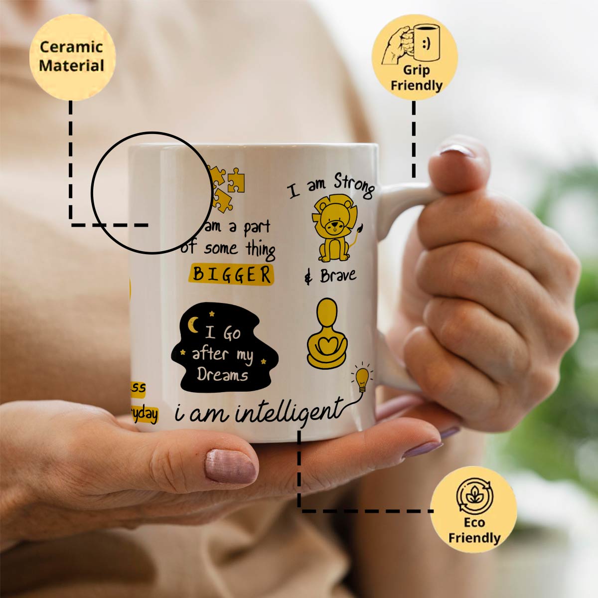 Cup of Positive-Tea Coffee Mug-2