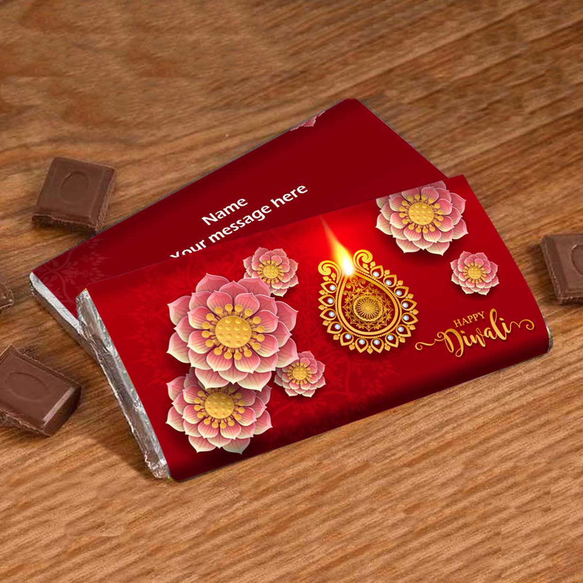 Personalised Happy Diwali Choco Bar-1