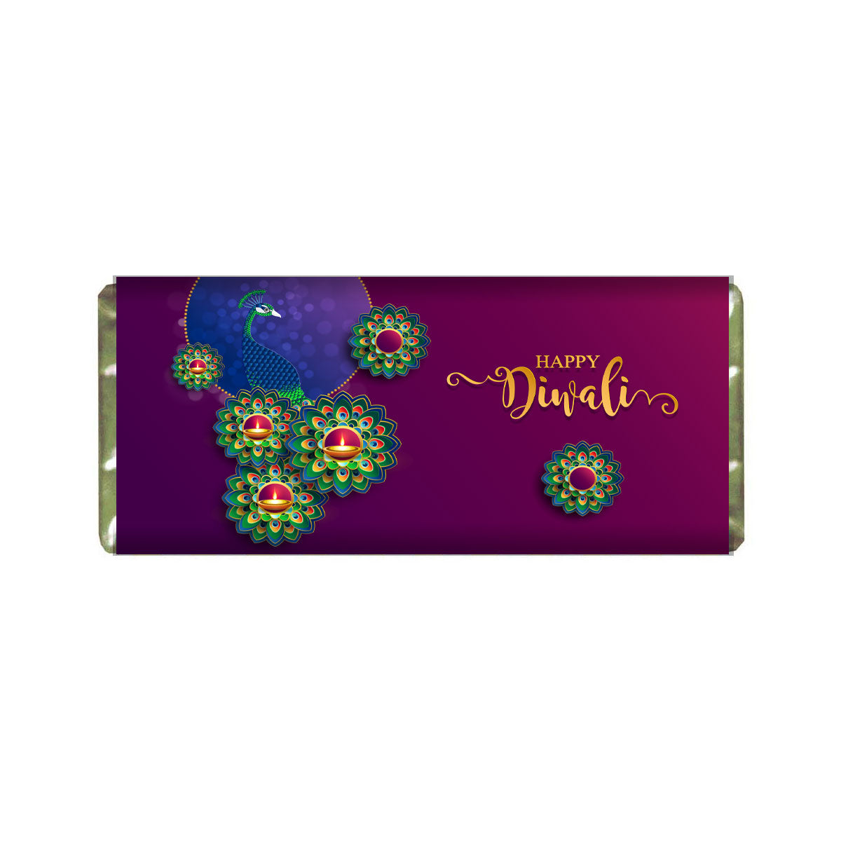 Personalised Happy Diwali - Diya-licious Choco Bar-2