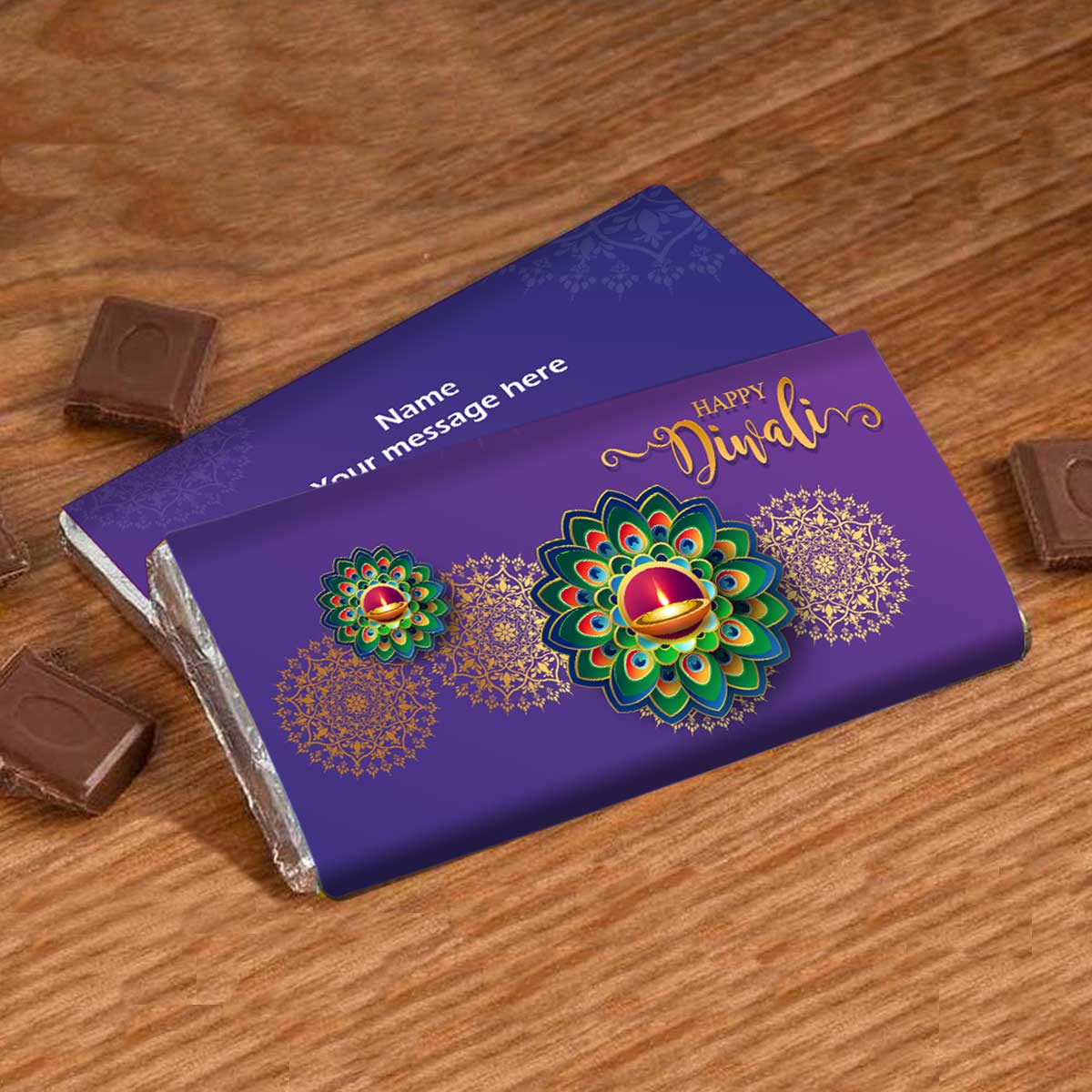 Personalised Diwali Magic Choco Bar-1