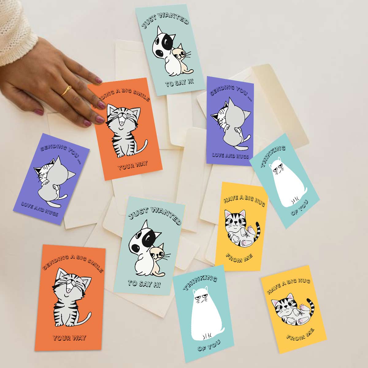 Cute Animal Thinking of You 12 Cards-2