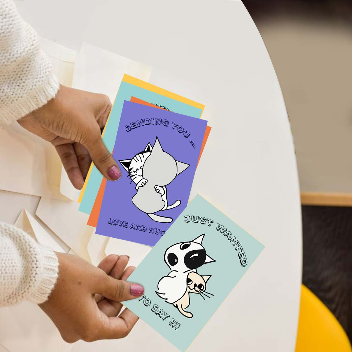 Cute Animal Thinking of You 12 Cards-4