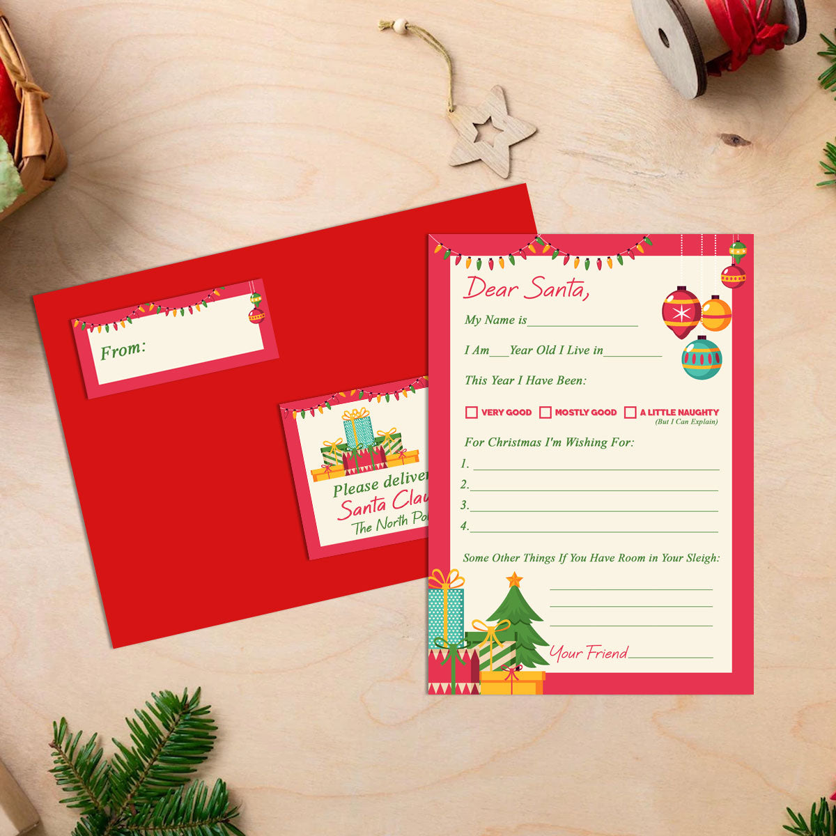 Set of 8 Letters To Santa