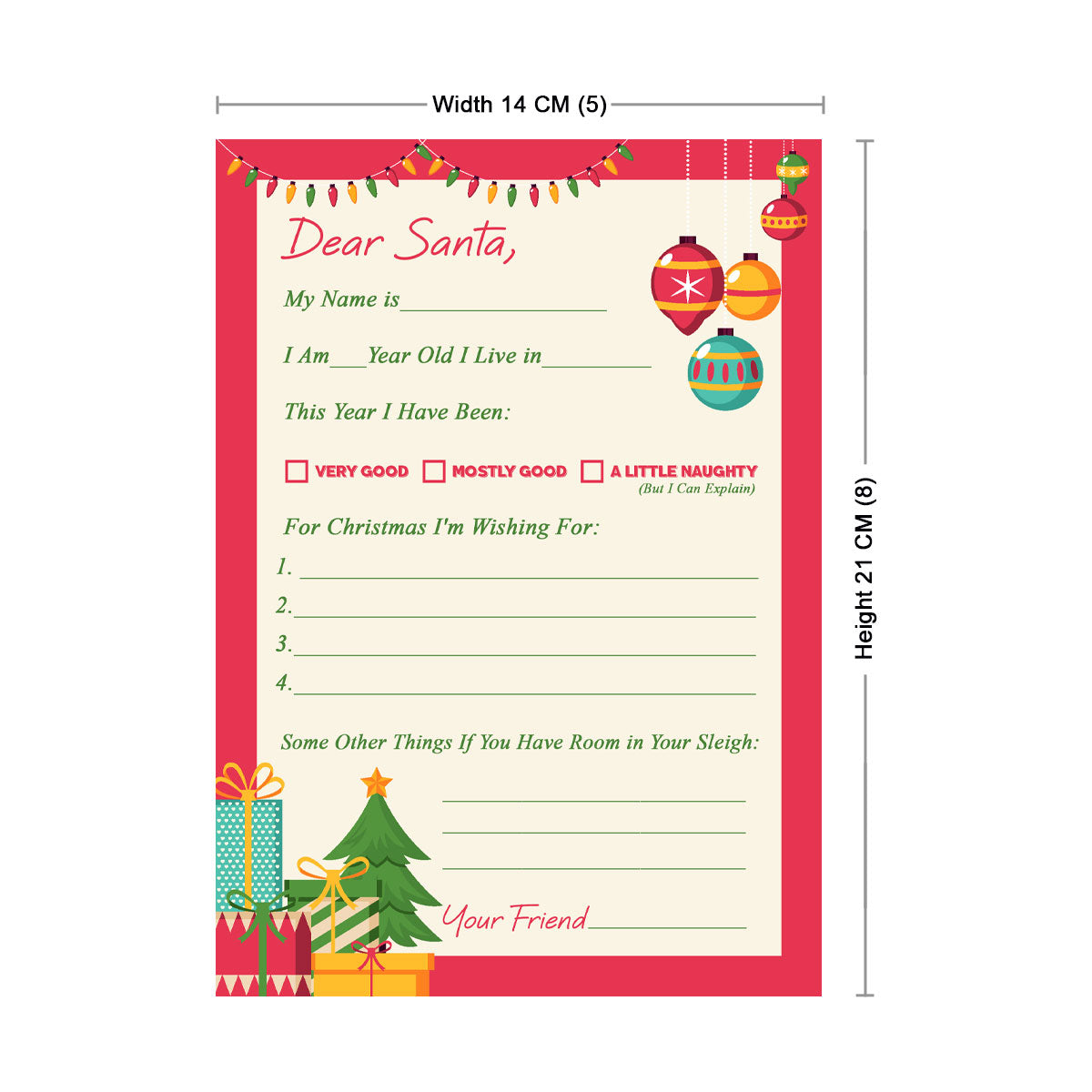 Set of 8 Letters To Santa