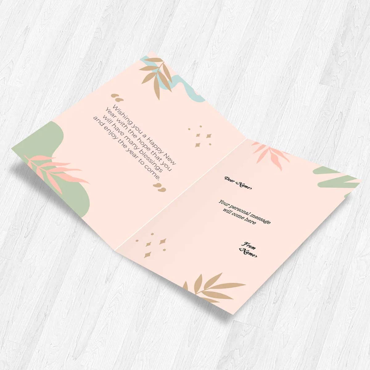 Happy New Year Greeting Card for 2025