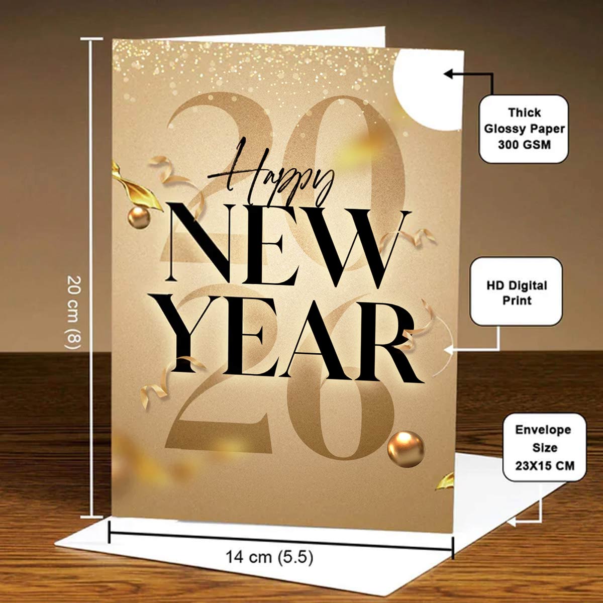 New Year Greeting Card for 2025