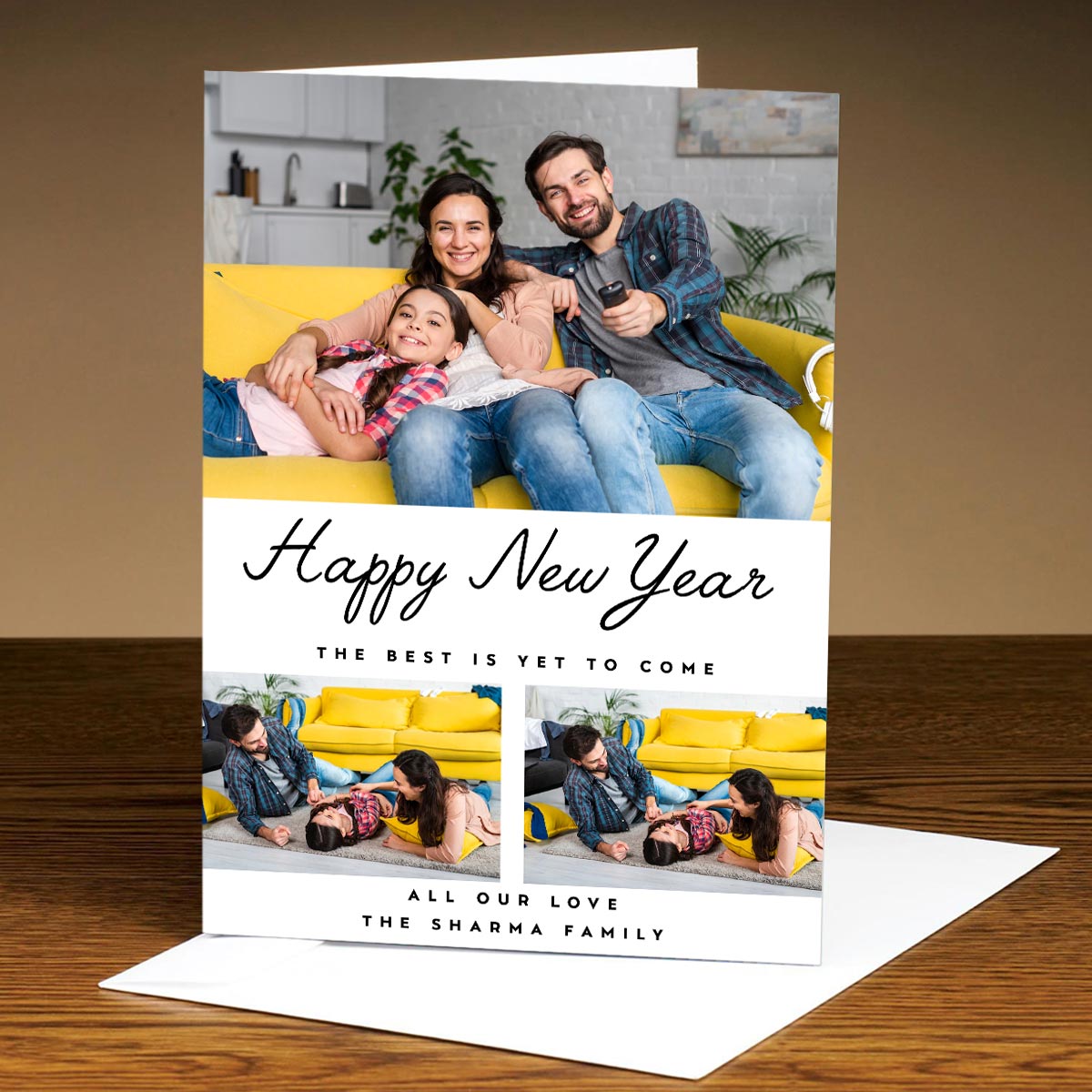 The Best is Yet to Come New Year Greeting Card-1
