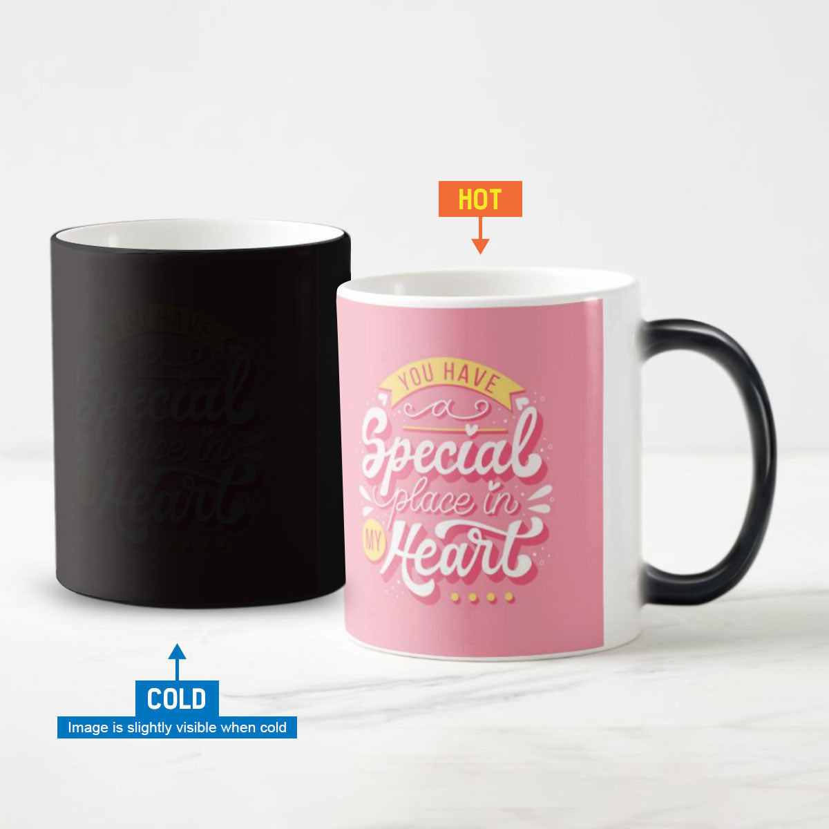 Personalized You Have A Special Place in My Heart Magic Mug for Valentine's Day