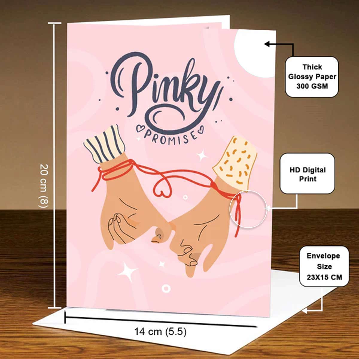 Pinky Promise Mirror Card