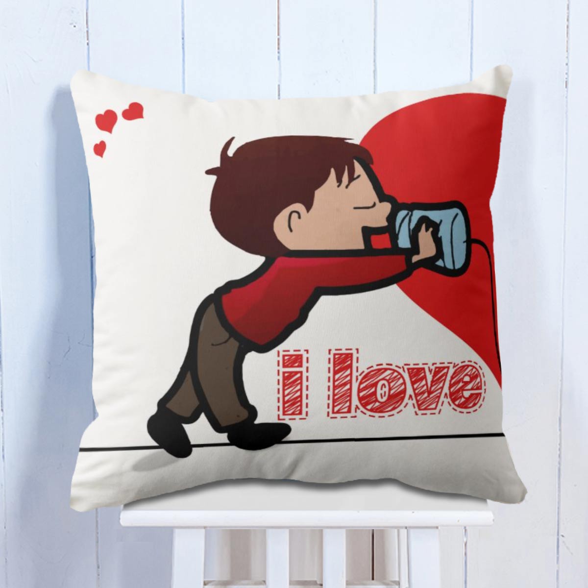 I Love You Cushion Set of 2 Gift for Valentine's Day 2