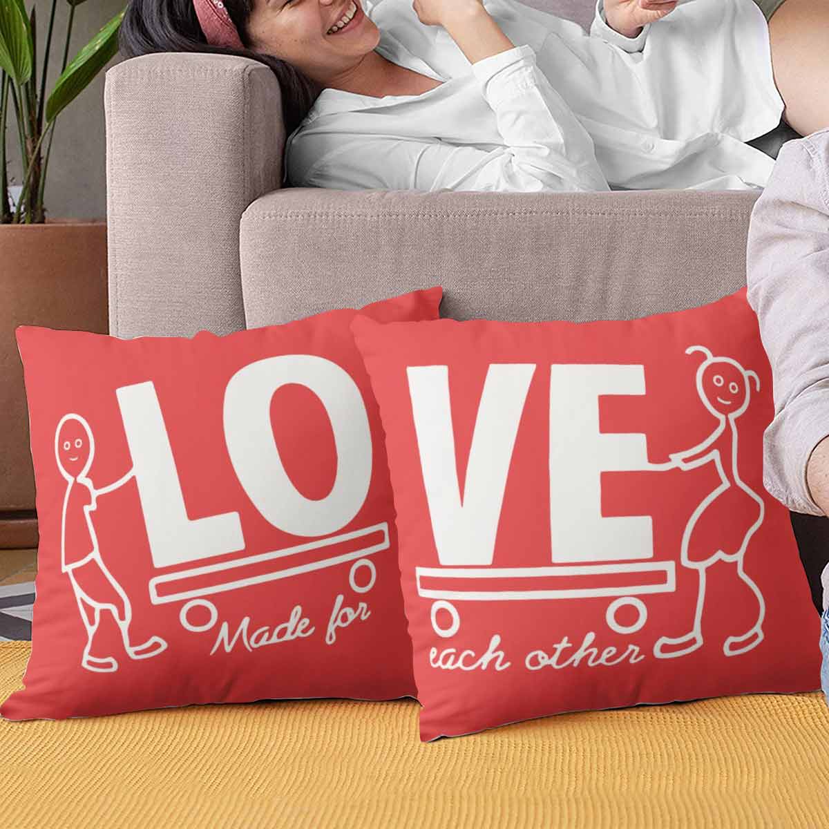Made for Each Other Cushion Set of 2 Gift for Valentine's Day 1