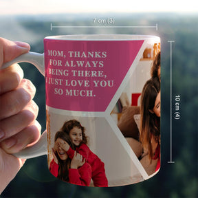 Personalised Love Mom Photo With Name Coffee Mug-6