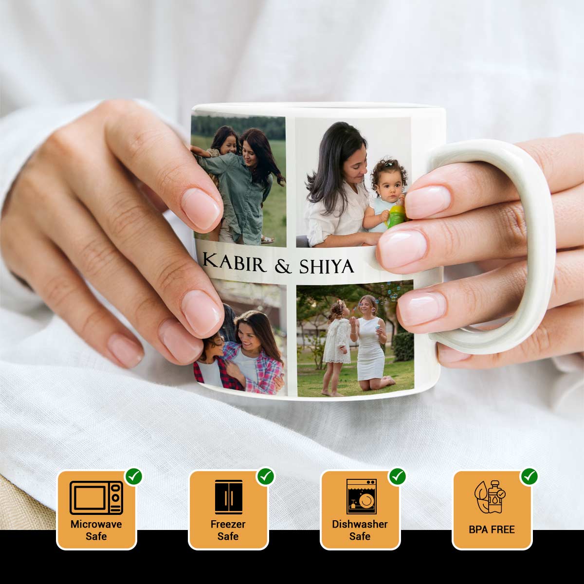 Personalized Photo With Name Coffee Mug Gift For Mother's Day-4