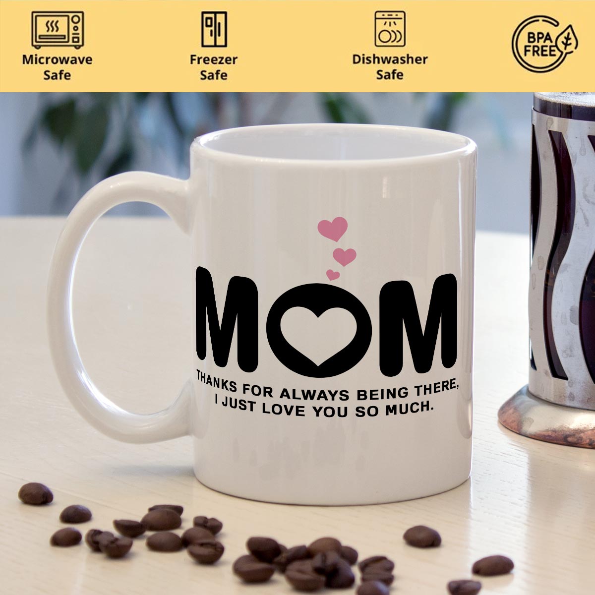 Personalized Family Photo Coffee Mug Gift For Mom-2