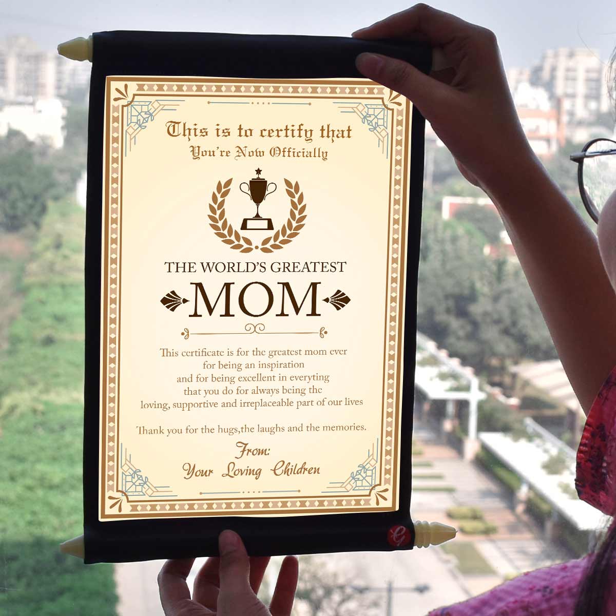 The Worlds Greatest Mom Certificate Scroll-7