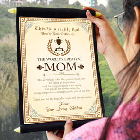 The Worlds Greatest Mom Certificate Scroll-9